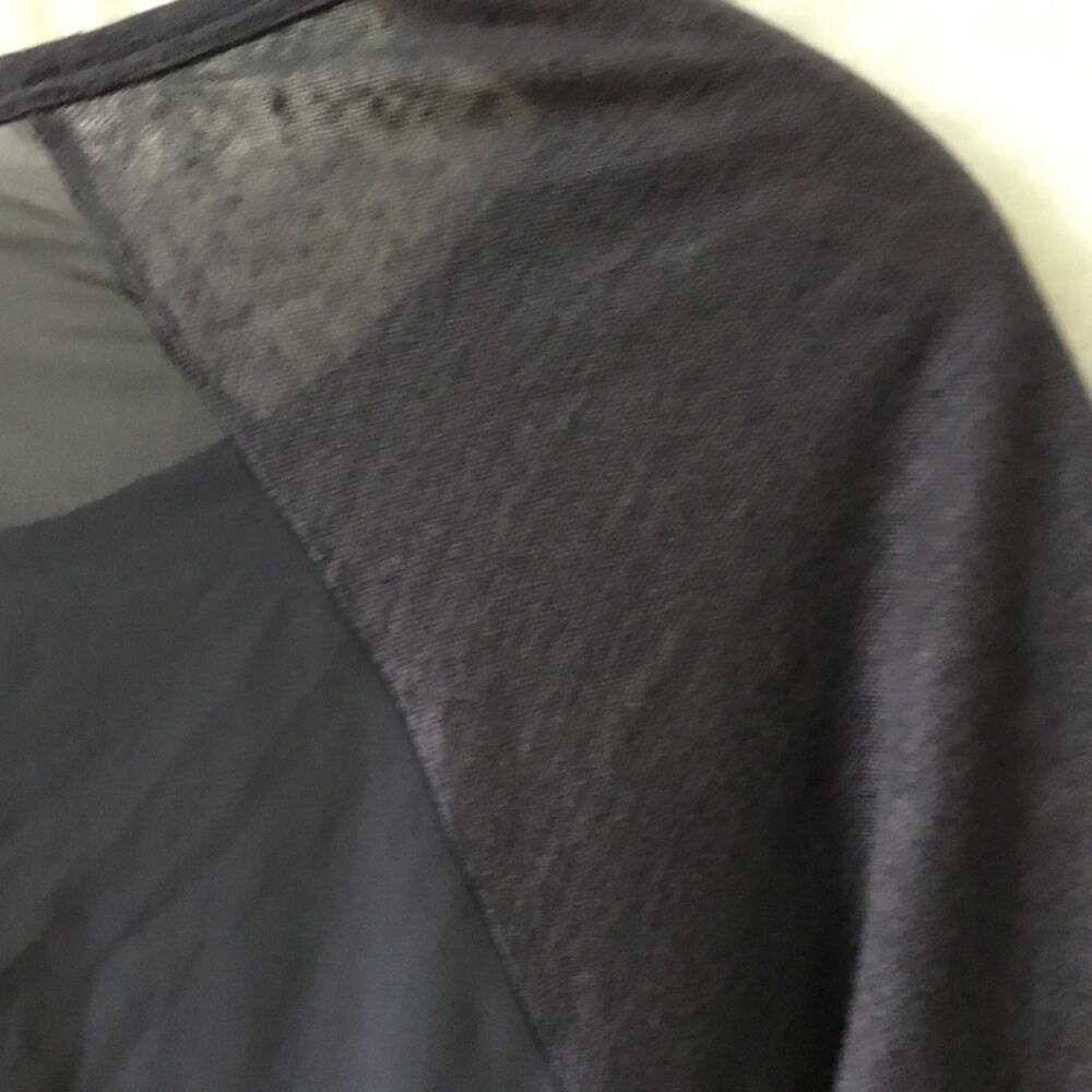 Marseille Gray Sheer Asymmetrical Hem Tunic - Picture 12 of 16